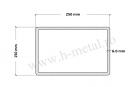 Teava rectangulara zincata 250x150x6 mm 2